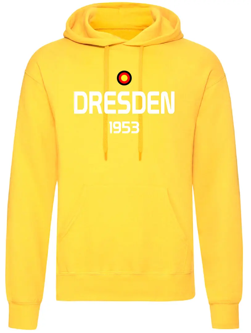 Felpa gialla cappuccio Dresden  1953
