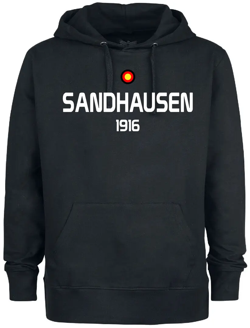 Felpa nero cappuccio Sandhausen
