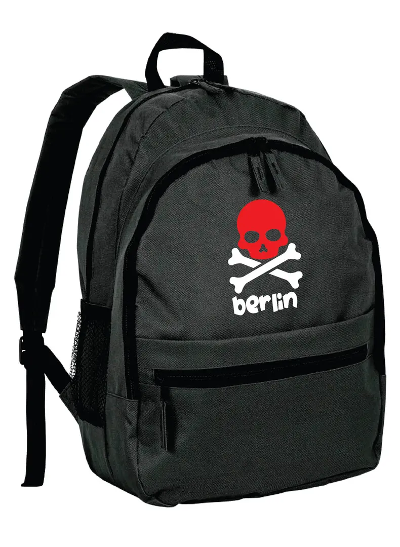 Zainetto nero Berlin teschio