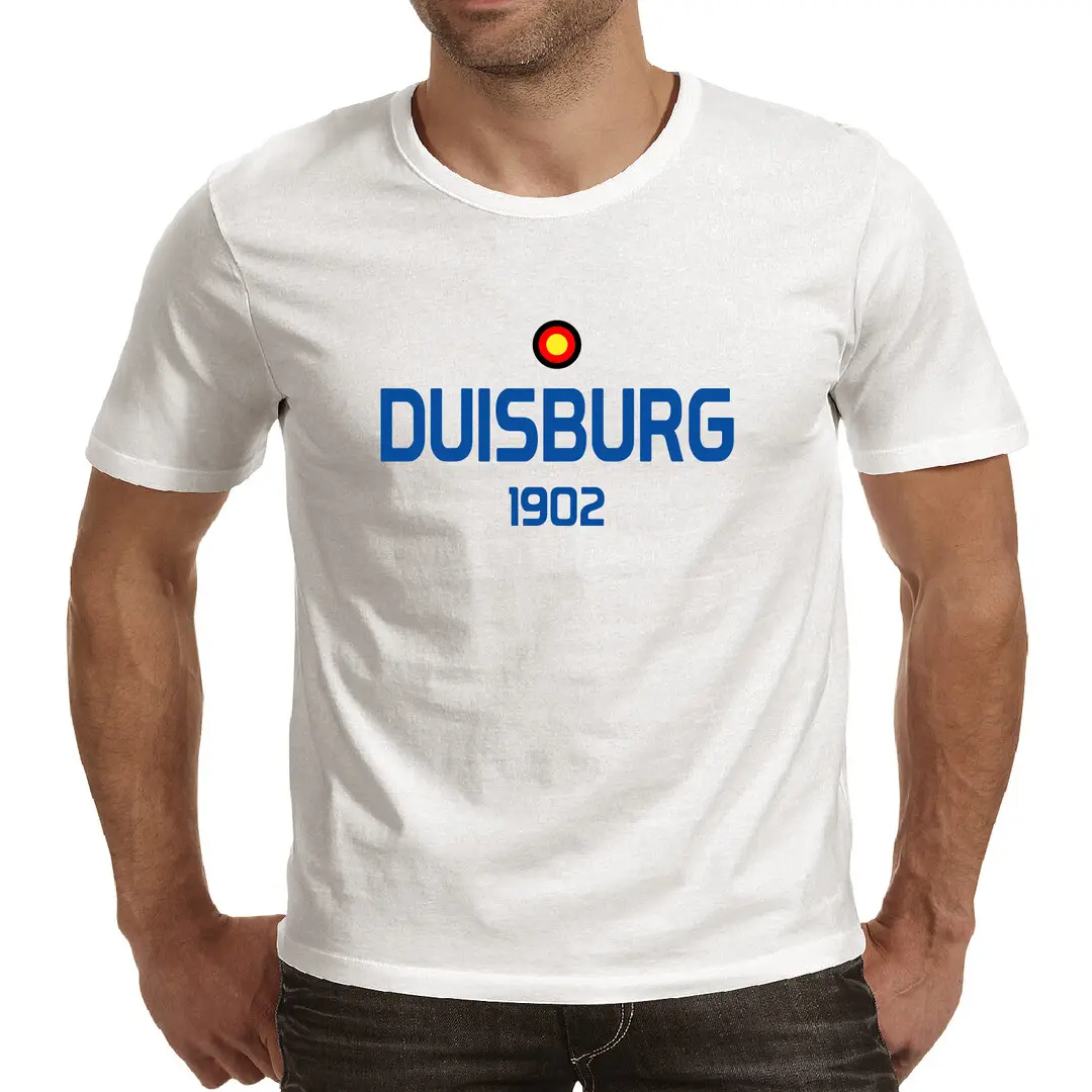 Maglietta bianca Duisburg con simbolo