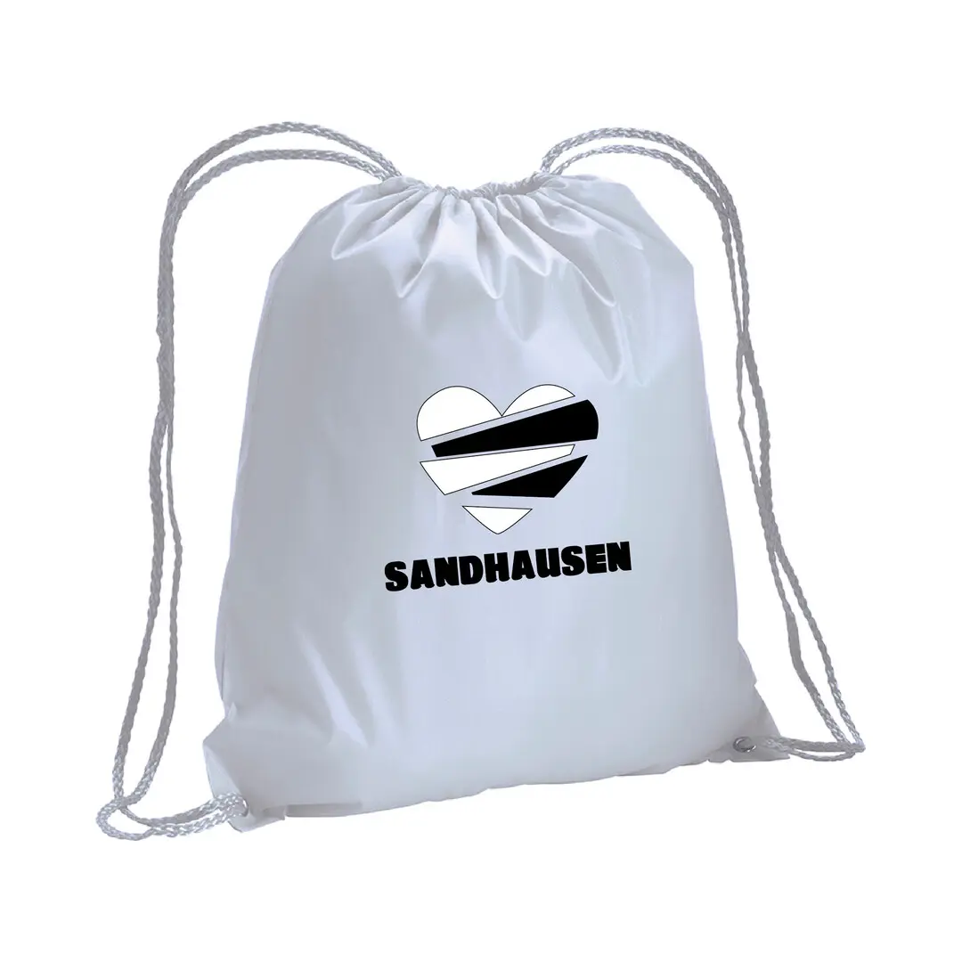 Sacca in poliestere con lacci Sandhausen cuore